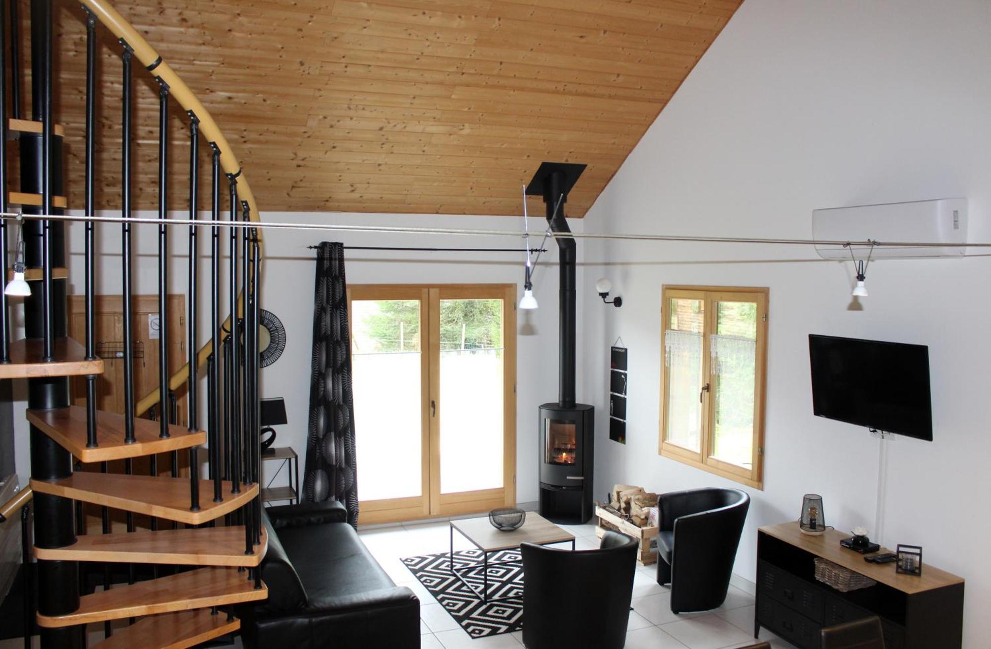 Chalet De Charme Le Contemporain Ney ภายนอก รูปภาพ