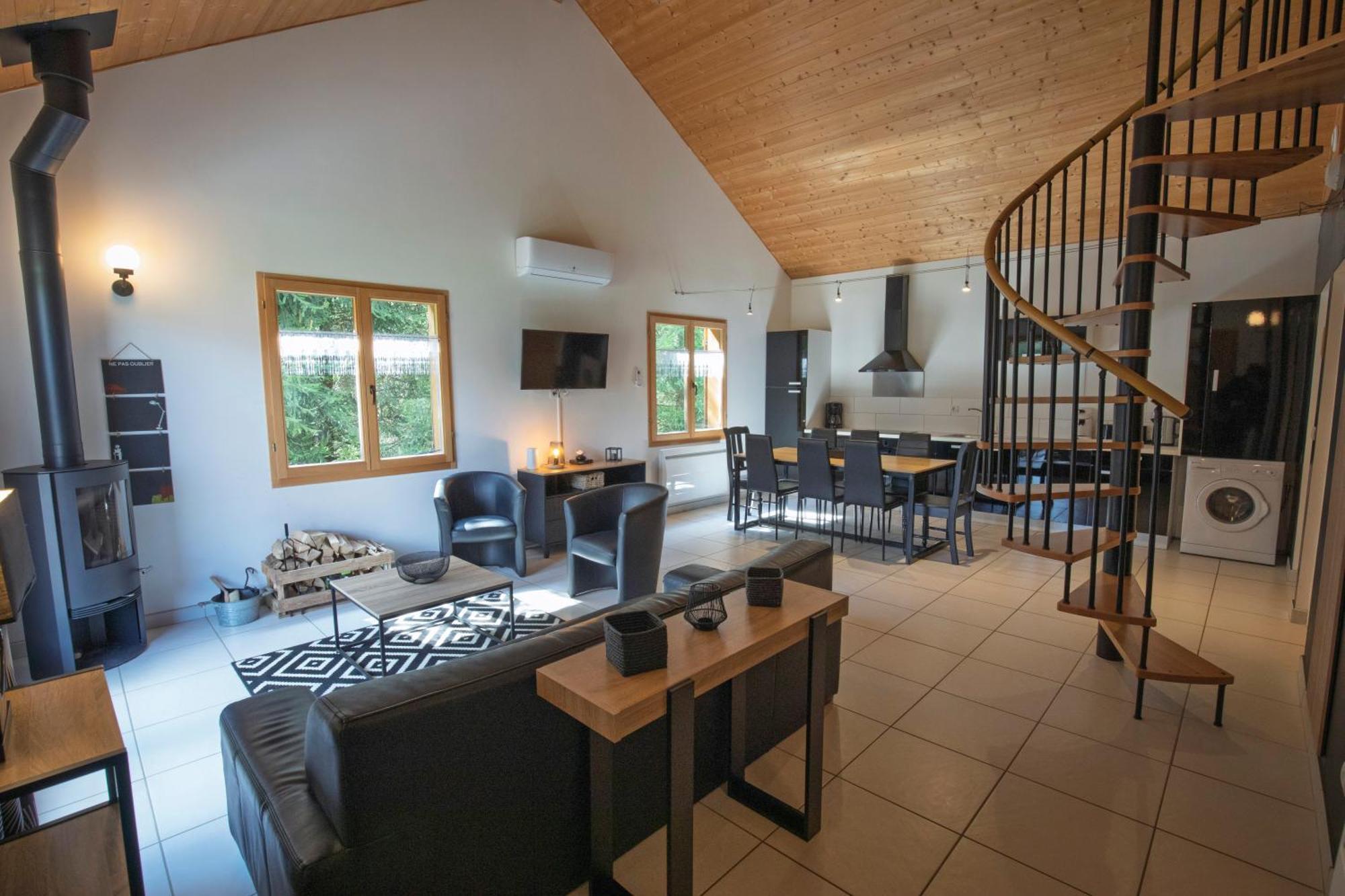 Chalet De Charme Le Contemporain Ney ภายนอก รูปภาพ